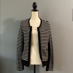 Drew striped sweater jacket